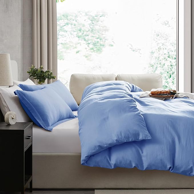 Nestl Calm Blue Duvet Cover King Size - Image 7