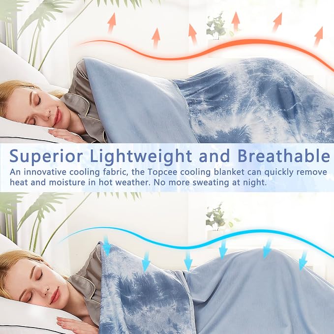 Topcee Cooling Blankets for Hot Sleepers, Arc-Chill Q-Max >0.5 Cool Fiber - Image 5