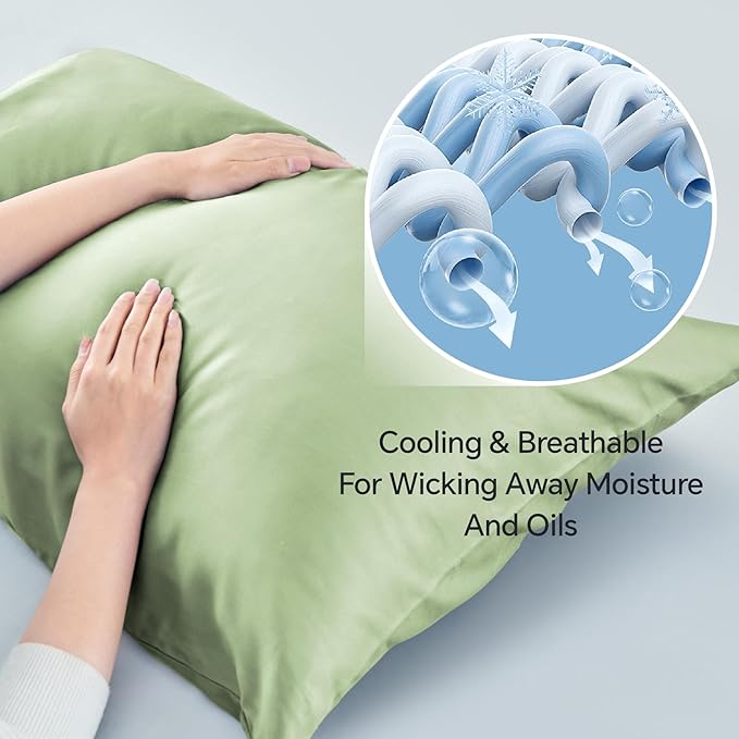 BEDELITE Body Pillow Cover, Rayon Made from Bamboo, Cooling Body Pillow - Image 4