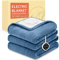 HOMLYNS LuxeHeat Heated Blanket Electric Blanket Full Size, Soft Flannel Sherpa by HOMLYNS
