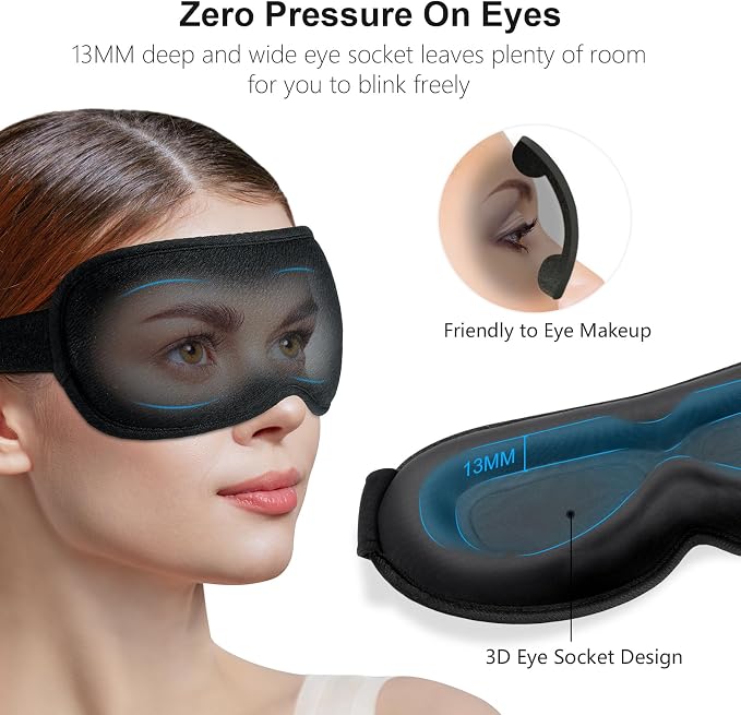 Gritin 100% Blackout Sleep Eye Mask - Image 3