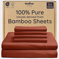 Bambaw 100% Viscose Derived from Bamboo Sheets Queen Size – 6pcs Queen Sheet by Bambaw