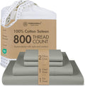 Threadmill Luxury 800 Thread Count California King 100% Cotton Sheets by ThreadmillHomeLinen