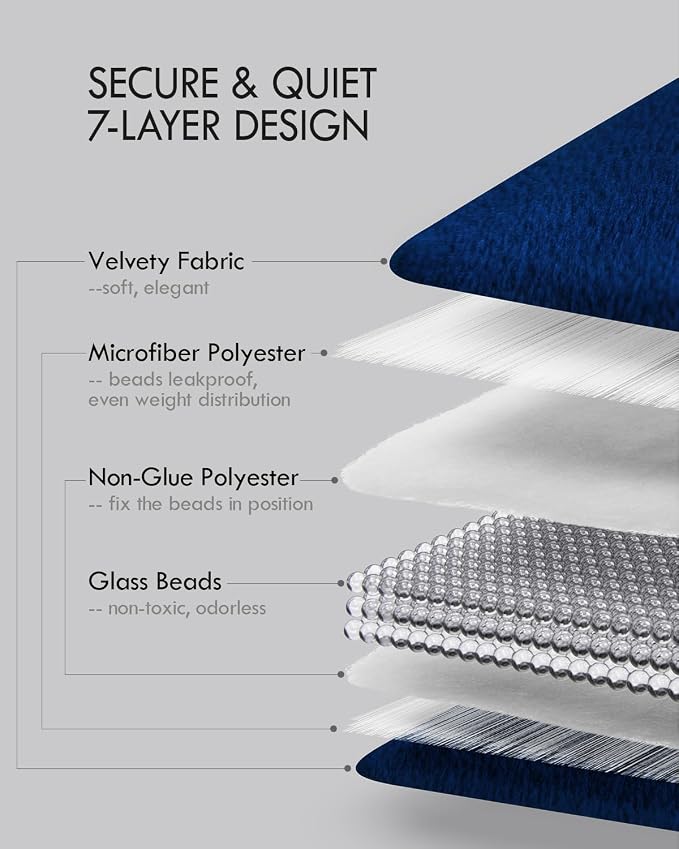 Kaisa Weighted Blanket for Adults, Soft Weighted Lap Blanket Machine Washable - Image 6