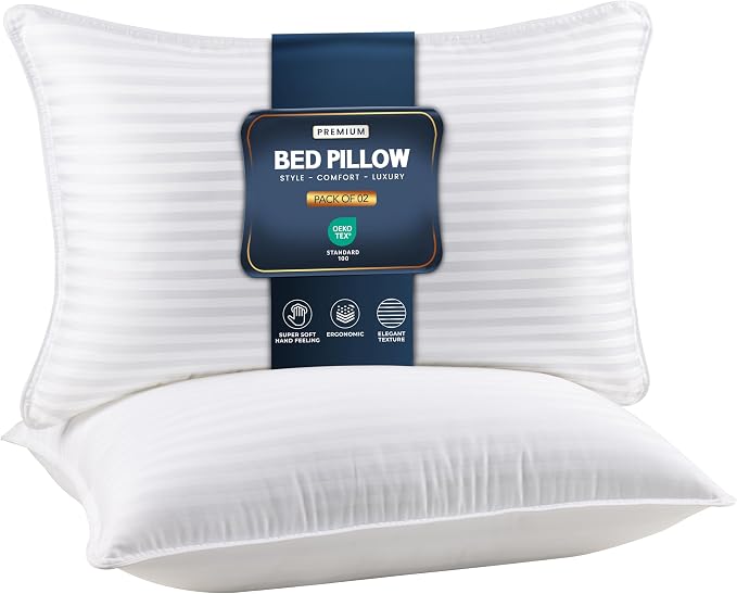 Utopia Bedding Bed Pillows for Sleeping Queen Size, Down Alternative Pillow for by UTOPIABEDDING
