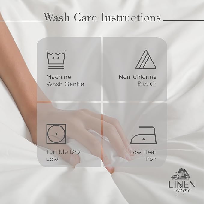 Linen Home 100% Cotton Percale Weave Fitted Sheet, King Size, Oil Green - Image 6