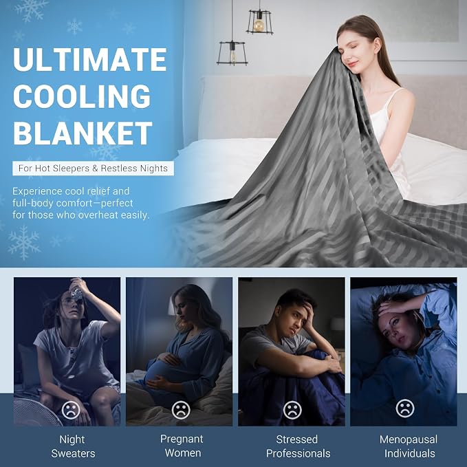 Elegear Revolutionary Cooling Blanket Twin, Absorbs Heat to Keep Body Cool - Image 6