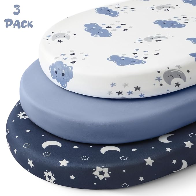 Yoofoss Bassinet Sheets for Baby, Baby Delight, Angelbliss, Soft Breathable - Image 5