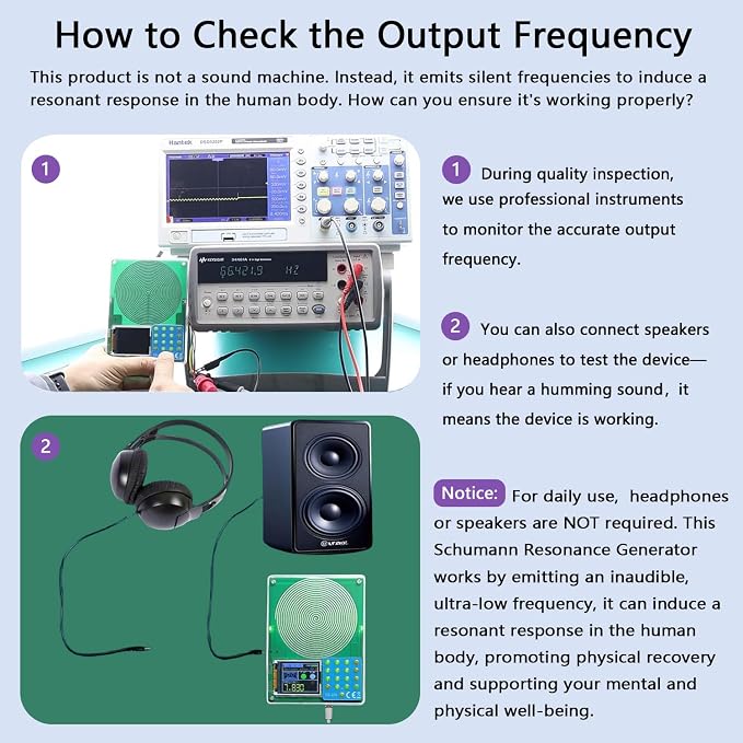 Schumann Resonance Generator 7.83Hz, Adjustable Frequency Healing Device - Image 8