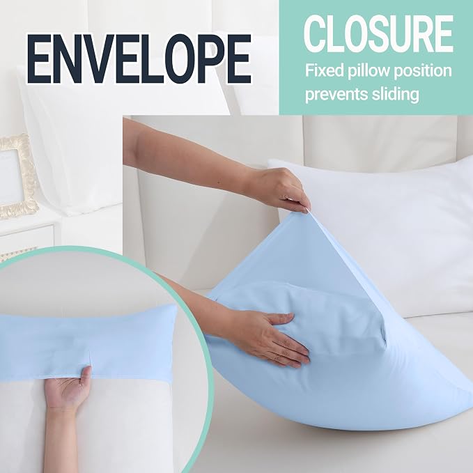ZPECC Pillow Cases Standard Size Set of 12, 20x26 Envelope Closure Pillowcases - Image 5