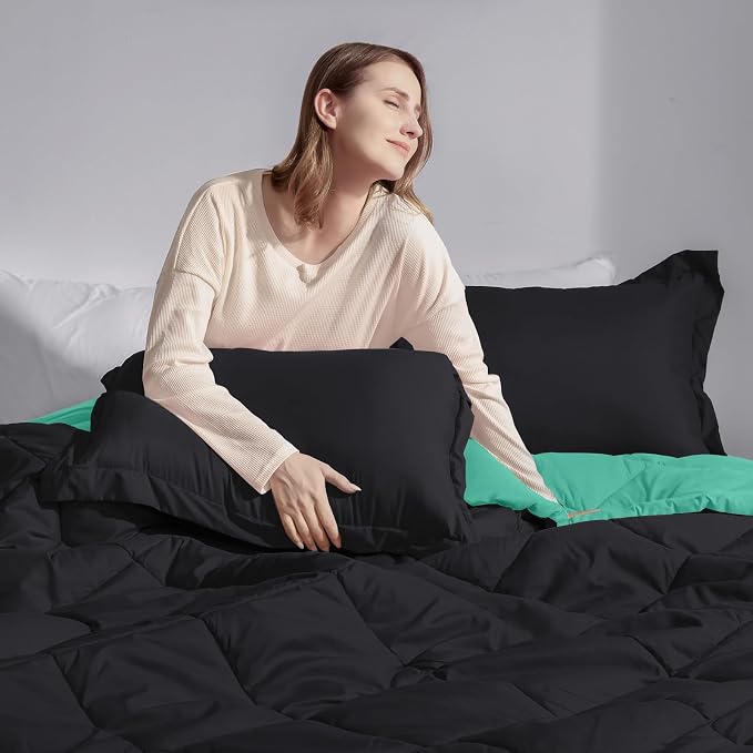 Basic Beyond California King Comforter Set, 1 Comforter 104"x96" and 2 Pillow - Image 7