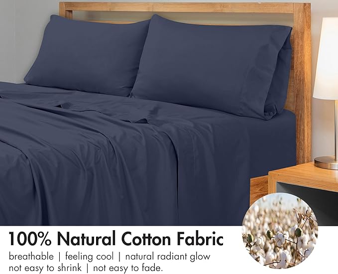 Royale Linens 300 Thread Count 100% Long Staple Combed Cotton Flat Sheet - Image 4
