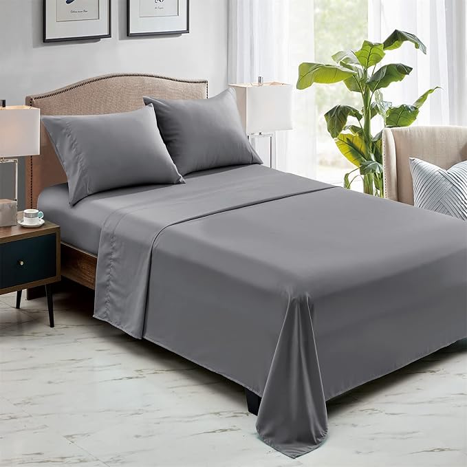 FreshCulture Twin Flat Sheets Only, Soft Microfiber Bedding Sheets - Image 6