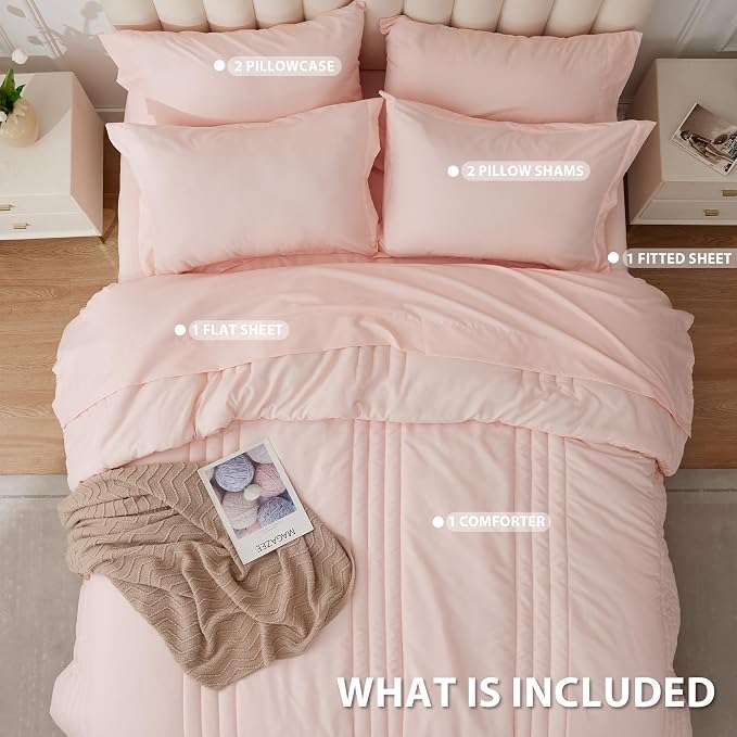 King Comforter Set Pink - Image 3
