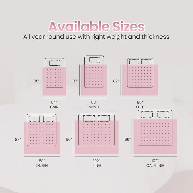 Utopia Bedding Twin Comforter Duvet Insert, Quilted Pink Comforter - Image 8