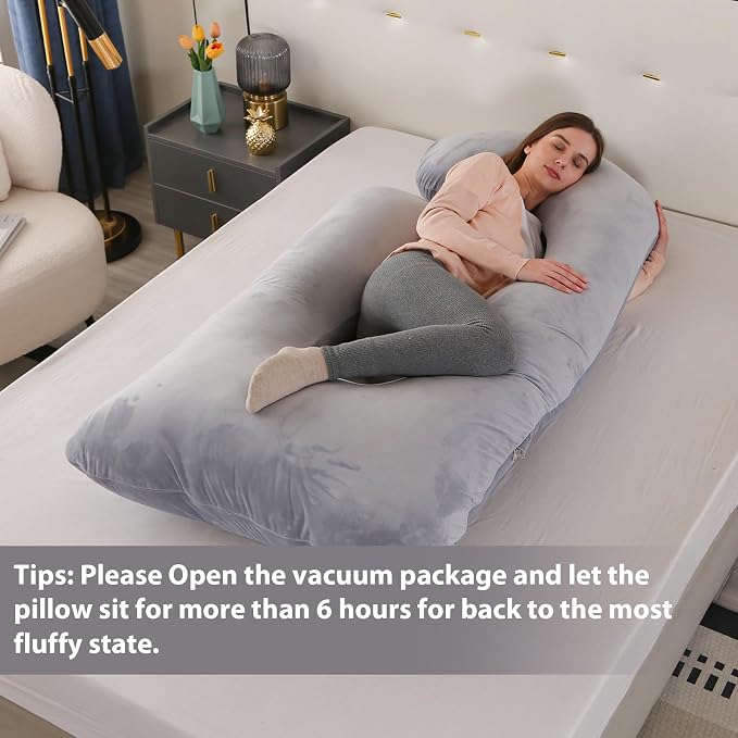 Victostar Pregnancy Pillow, 57 inches U Shaped Maternity Pillow - Image 3