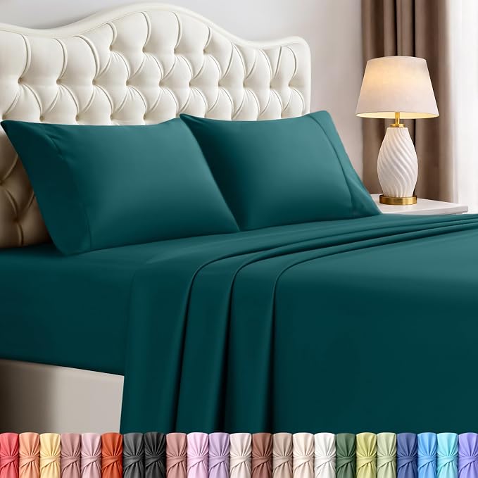 Utopia Bedding King Size Sheet Set – 4 Piece Bed Sheets, Soft and Breathable by UTOPIABEDDING