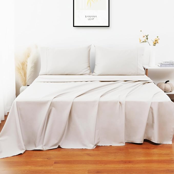 Shunjie.Home Flat Sheet Only Full Size, 400 TC 100% Egyptian Cotton Flat Sheet - Image 4