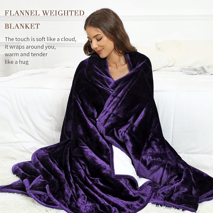 Alomidds Weighted Blanket for Adults, 12 lbs Twin Size Heavy Blanket - Image 6