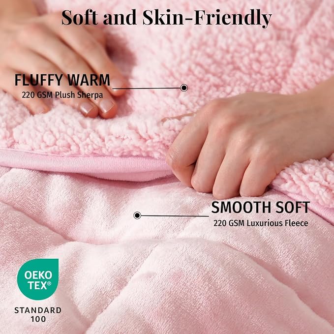 Topblan Sherpa Fleece Weighted Blanket - Image 2
