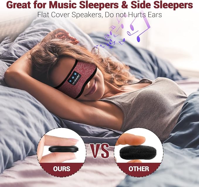 LC-dolida Sleep Headphones Bluetooth Headband Sleeping Wireless Headband - Image 2