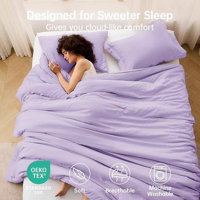 MUXHOMO Full Comforter Sets, All Season Ultra Soft Down Alternative Bedding - Image 2