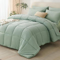 CozyLux Queen Comforter Set Sage Green by CozyLux
