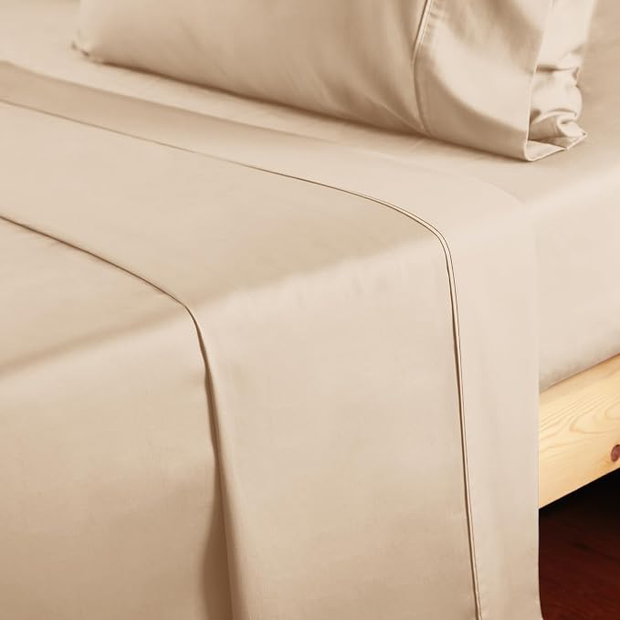 Cotton Twin Flat Sheet Only, 600 Thread Count 100% Egyptian Cotton Top Sheet - Image 7