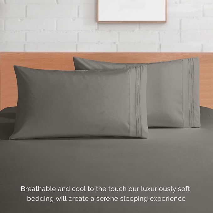 Elegant Comfort Luxurious 1500 Premium Hotel Quality Microfiber 4-Piece Sheet - Image 7