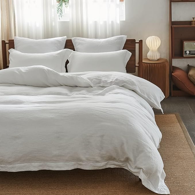 Simple&Opulence 100% Washed Linen Duvet Cover - Image 8