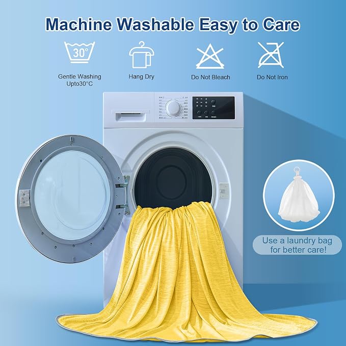 KMUSET Cooling Blanket Twin Size, Lightweight & Breathable Cooling Blanket - Image 7