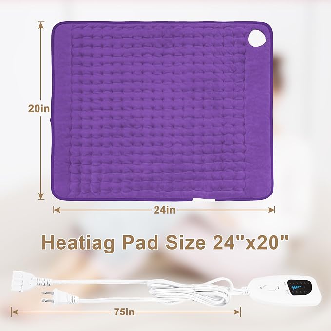 Deepsoon Heating Pad, Electric Heating Pads - Image 5