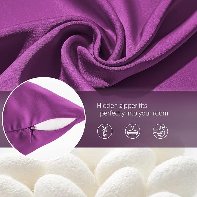 Silk Pillowcase for Hair and Skin Mulberry Silk Pillow Cases Soft Breathable - Image 6