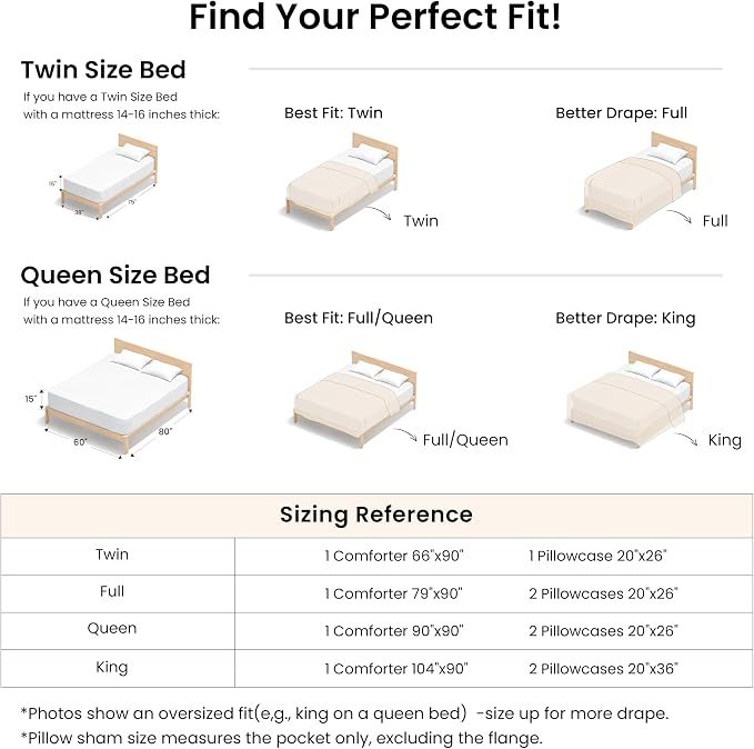 Love's cabin Beige Queen Comforter Set, 3-Piece Prewashed Bed Set - Image 8