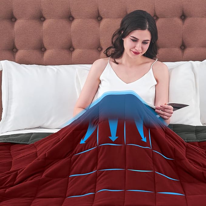 yescool Weighted Blanket for Adults Cooling Heavy Blanket for Sleeping Perfect - Image 9
