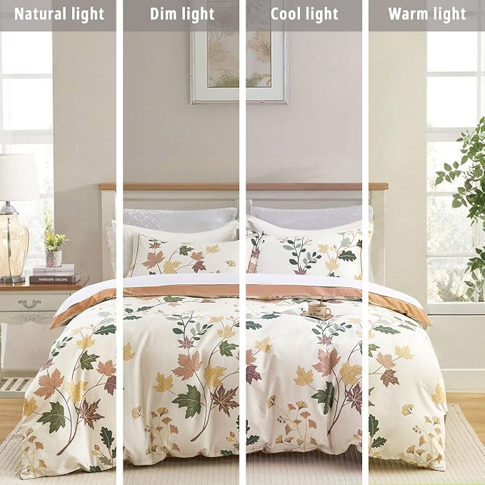 LEMIROE Botanical Cotton Comforter King Size - Image 6