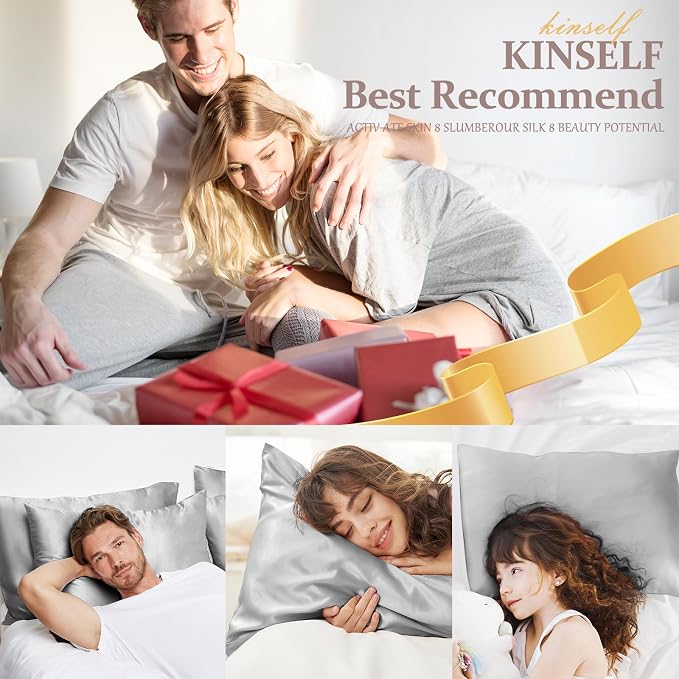 2 Pack 100% Pure Silk Pillowcase - Image 7