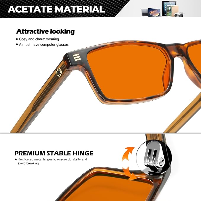ANYLUV Blue Light Glasses Men Woman, Eye Strain Relief Eye Protection - Image 3