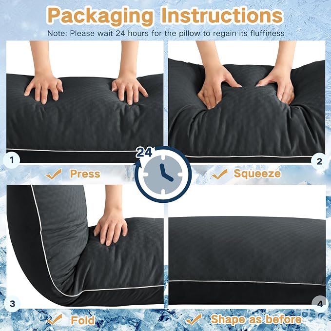 YZ HOME Cooling Body Pillow for Adults- Pillow Insert - Image 5