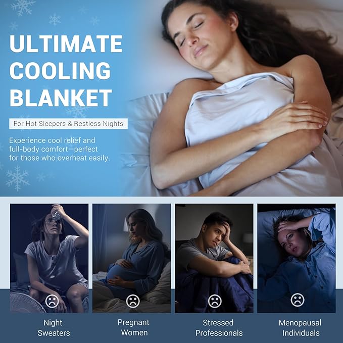 Elegear Cooling Blankets for Hot Sleeper, Arc-Chill 3.0 Cool Fiber - Image 9