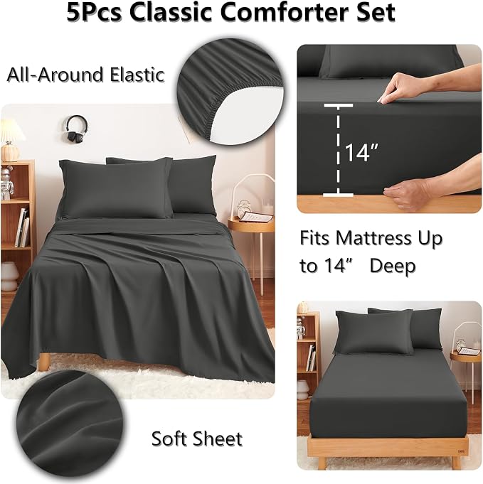 CozyLux Twin Comforter Set - Image 4