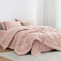 Love's cabin Twin XL Bedding Set, 5 Pieces Pink All Season by Lovescabin