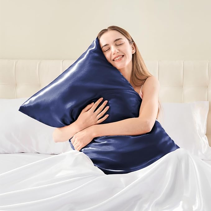 BEDELITE Satin Body Pillow Cover, Super Soft and Cooling Body Pillow Pillowcase - Image 2