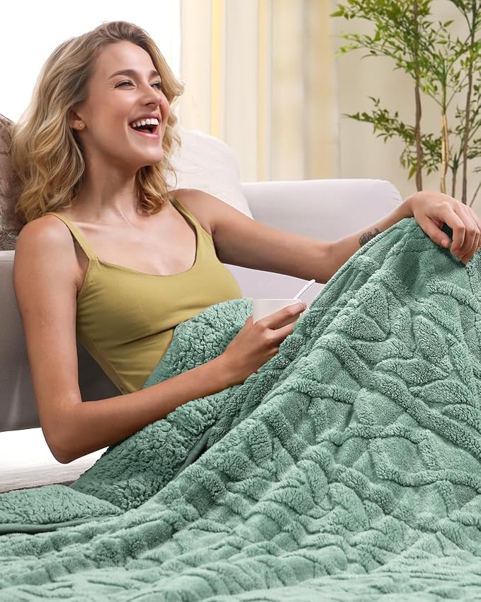 Cottonblue Jacquard Weighted Blanket 20 lbs - Image 5