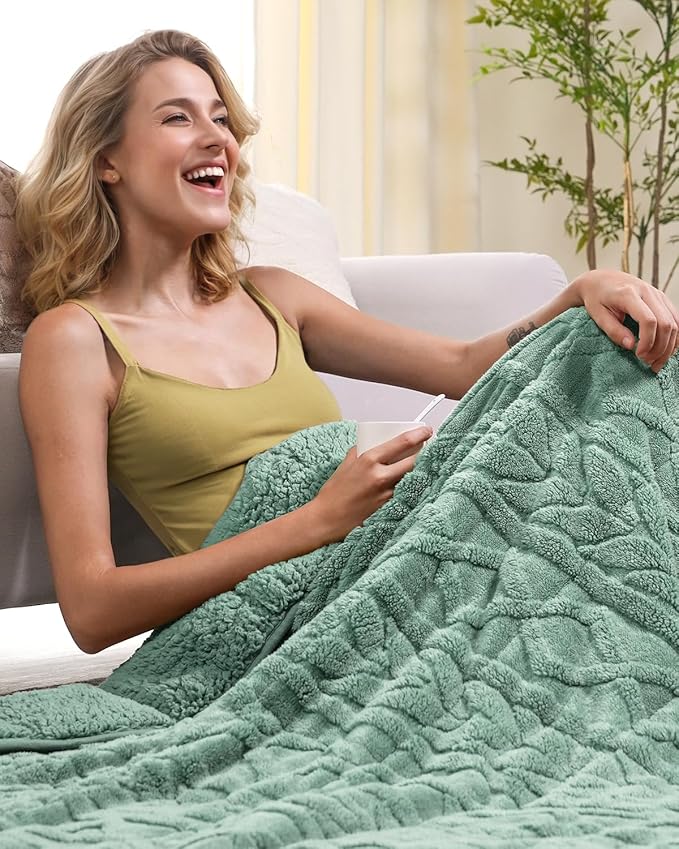 Cottonblue Jacquard Weighted Blanket 15 lbs - Image 5
