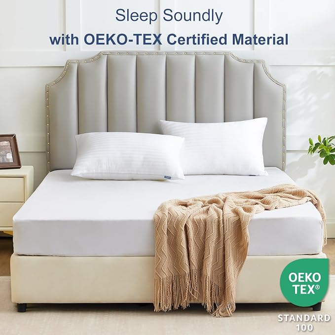 CozyLux Pillows Standard Size Set of 4, Cooling Hotel Quality Bed Pillows - Image 3