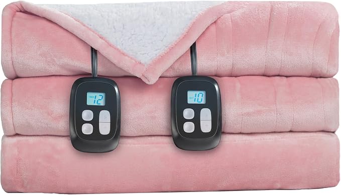 LaffyLo Electric Heated Blanket King Size 90 x 100, Dual Control, Fast Heating - Image 6