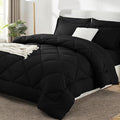 CozyLux Full Size Comforter Sets Black by CozyLux