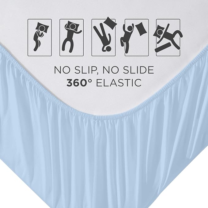 Royale Linens Fitted Sheet Twin - Image 5