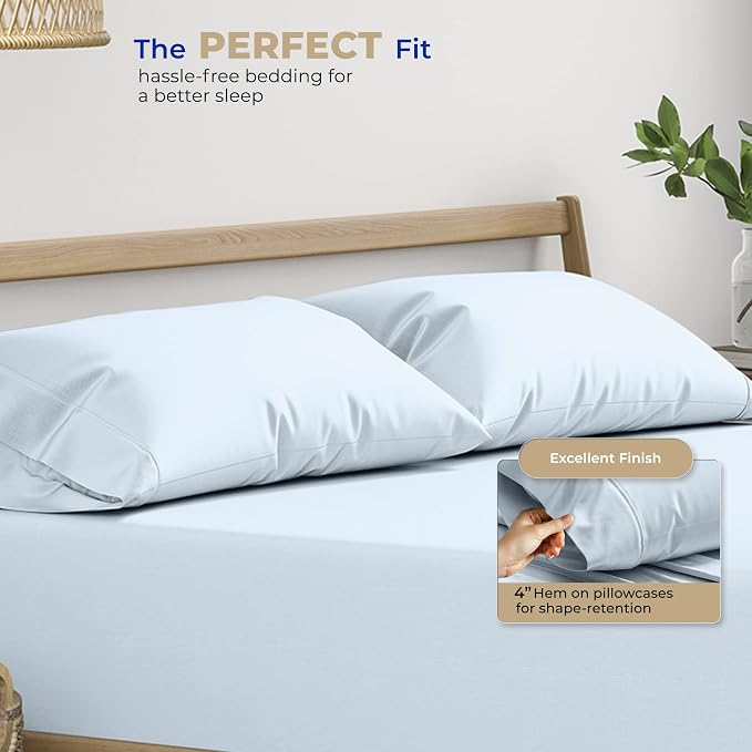 Thread Spread 100% Cotton Pillow Cases Queen Size Set of 2 - Image 4